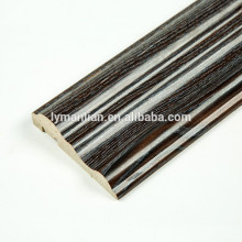 Melamine Paper wood skirting crown moulding wooden beads